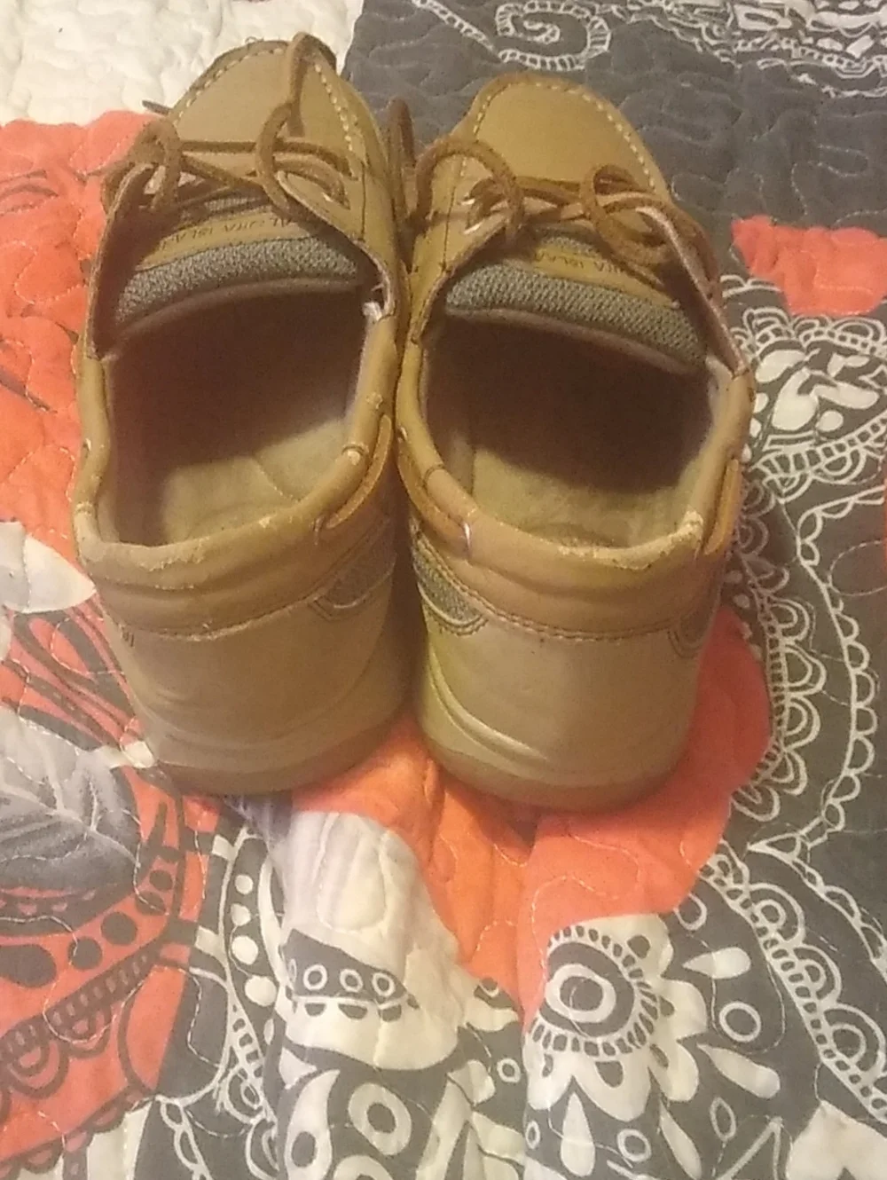 Aloha Island Tan Lace-Up Boat Shoes